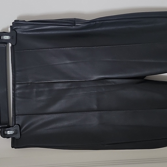 Zara Size M Black Faux Leather Leggings / Skinny Pants, NEW with Tag - Picture 13 of 15